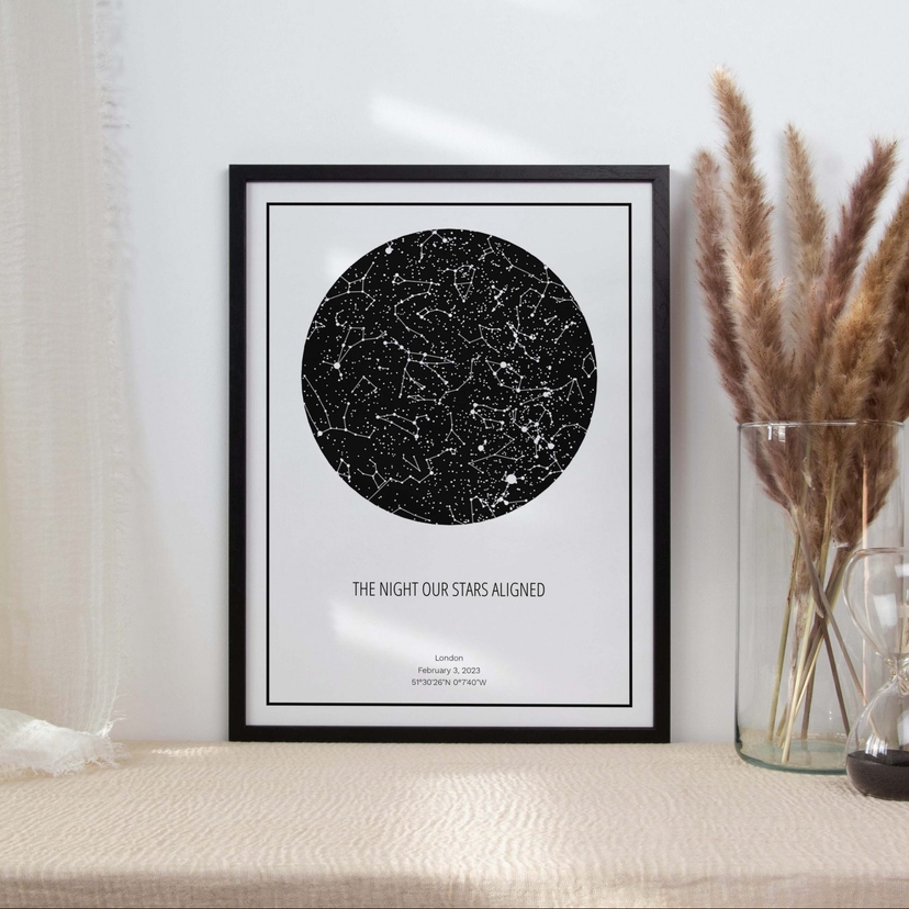 The night our stars aligned - star sky poster